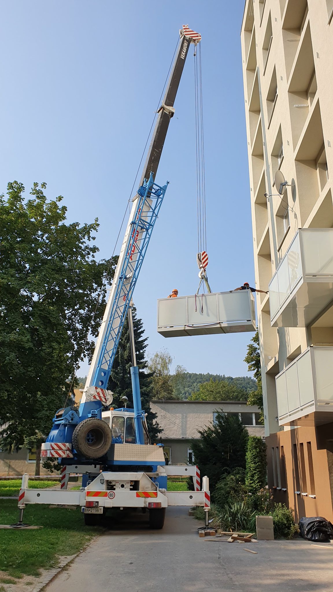 Práce autožeriavom